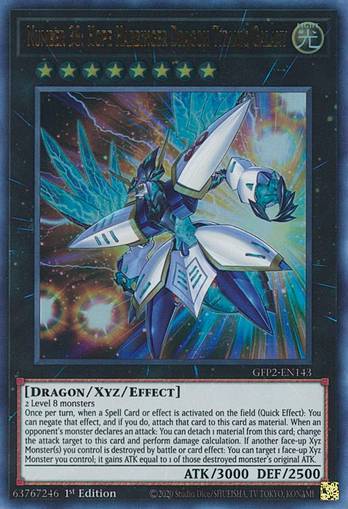 Number 38: Hope Harbinger Dragon Titanic Galaxy [GFP2-EN143] Ultra Rare | Galactic Gamez