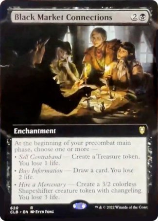Black Market Connections (Extended Art) [Commander Legends: Battle for Baldur's Gate] | Galactic Gamez