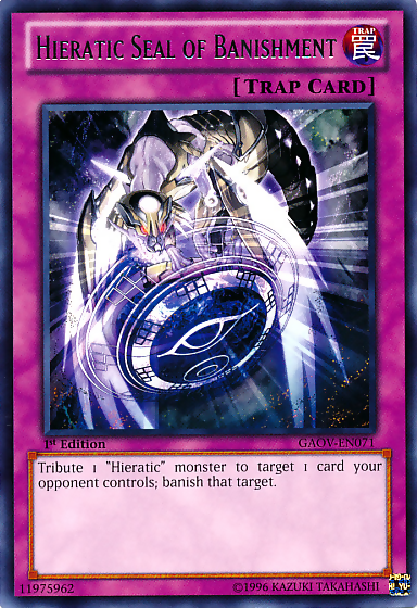 Hieratic Seal of Banishment [GAOV-EN071] Rare | Galactic Gamez