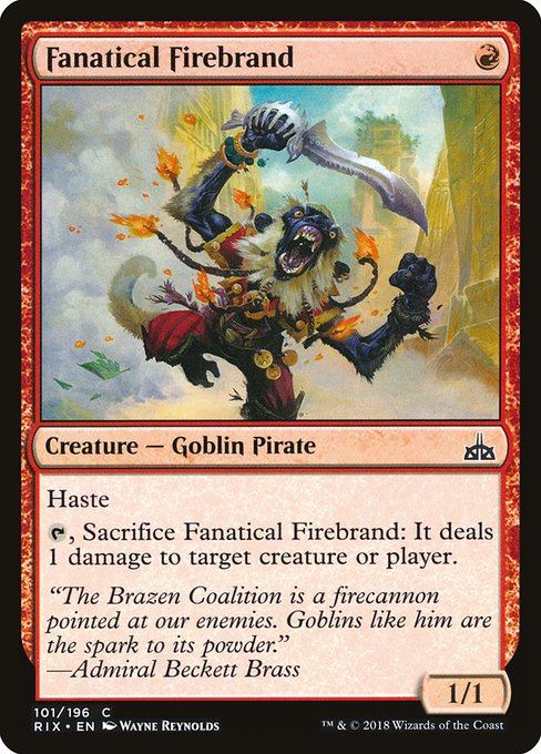 Fanatical Firebrand [Rivals of Ixalan] | Galactic Gamez