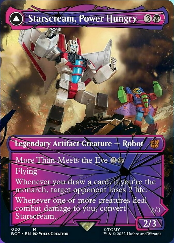 Starscream, Power Hungry // Starscream, Seeker Leader (Shattered Glass) [Universes Beyond: Transformers] | Galactic Gamez