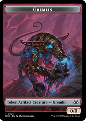 Treasure // Gremlin Double-Sided Token [March of the Machine Commander Tokens] | Galactic Gamez