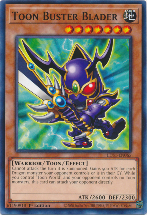 Toon Buster Blader [LDS1-EN065] Common | Galactic Gamez