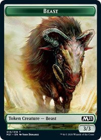 Beast // Griffin Double-sided Token [Core Set 2021 Tokens] | Galactic Gamez