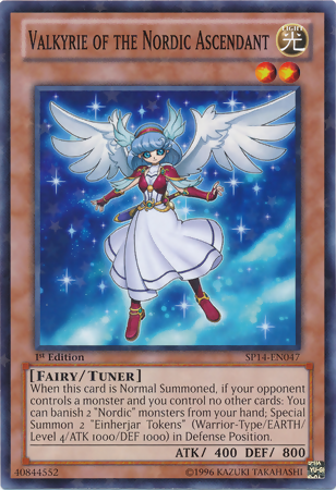 Valkyrie of the Nordic Ascendant [SP14-EN047] Starfoil Rare | Galactic Gamez