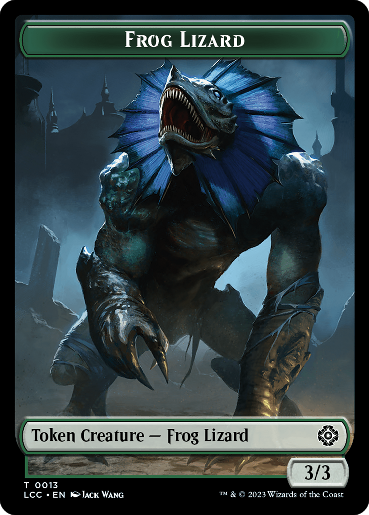 Frog Lizard // Merfolk (0003) Double-Sided Token [The Lost Caverns of Ixalan Commander Tokens] | Galactic Gamez