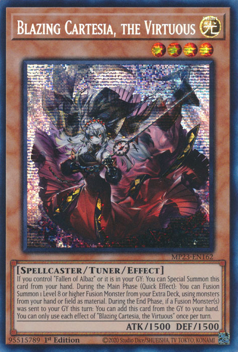 Blazing Cartesia, the Virtuous [MP23-EN162] Prismatic Secret Rare | Galactic Gamez