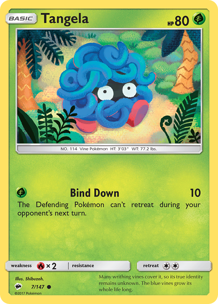 Tangela (7/147) [Sun & Moon: Burning Shadows] | Galactic Gamez