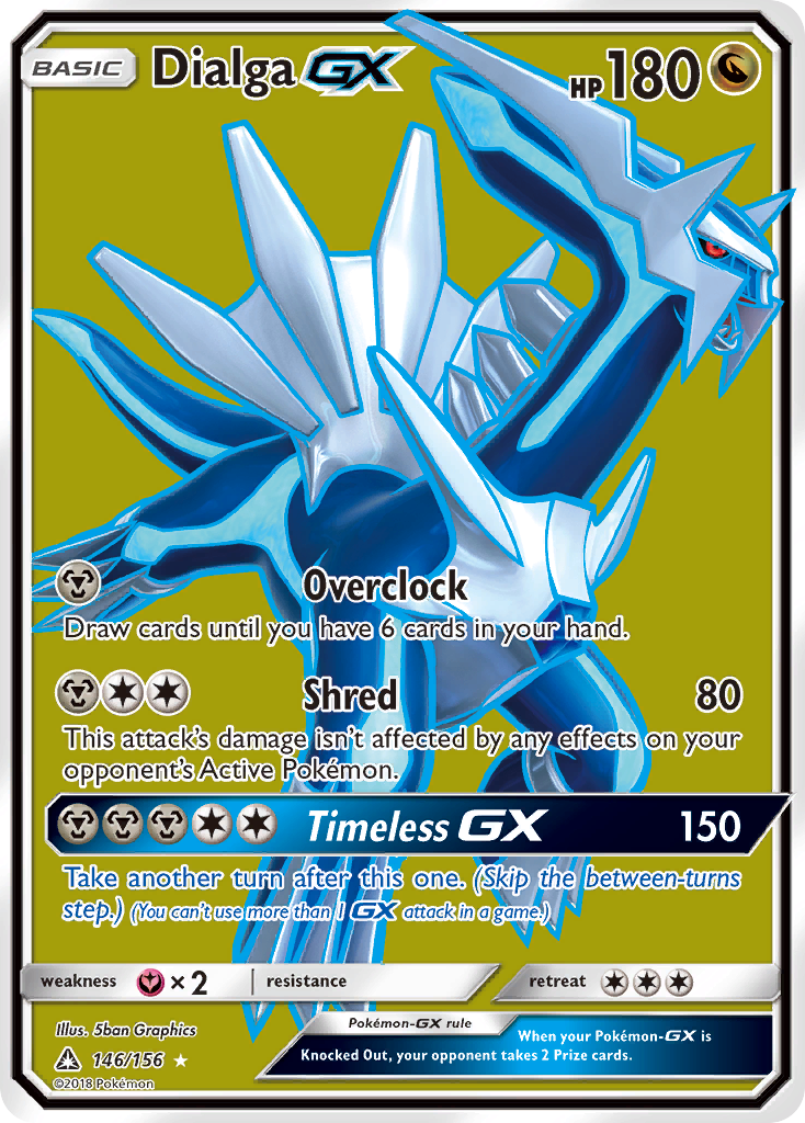 Dialga GX (146/156) [Sun & Moon: Ultra Prism] | Galactic Gamez