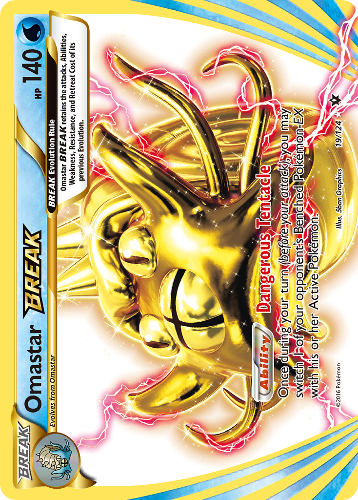 Omastar BREAK (19/124) [XY: Fates Collide] | Galactic Gamez