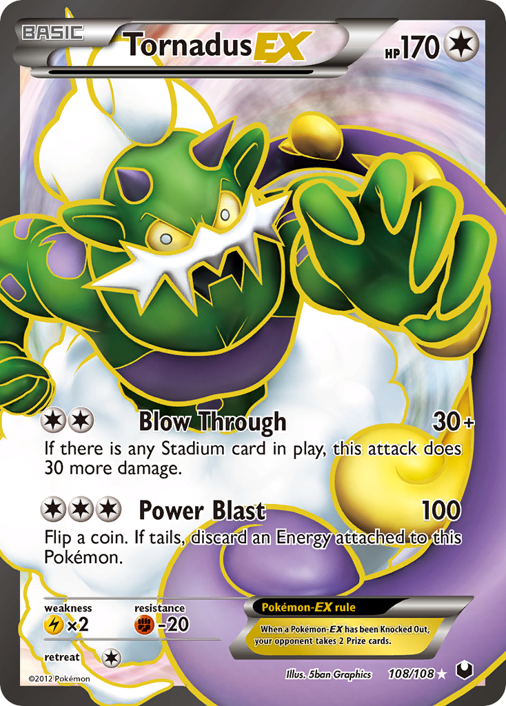 Tornadus EX (108/108) [Black & White: Dark Explorers] | Galactic Gamez