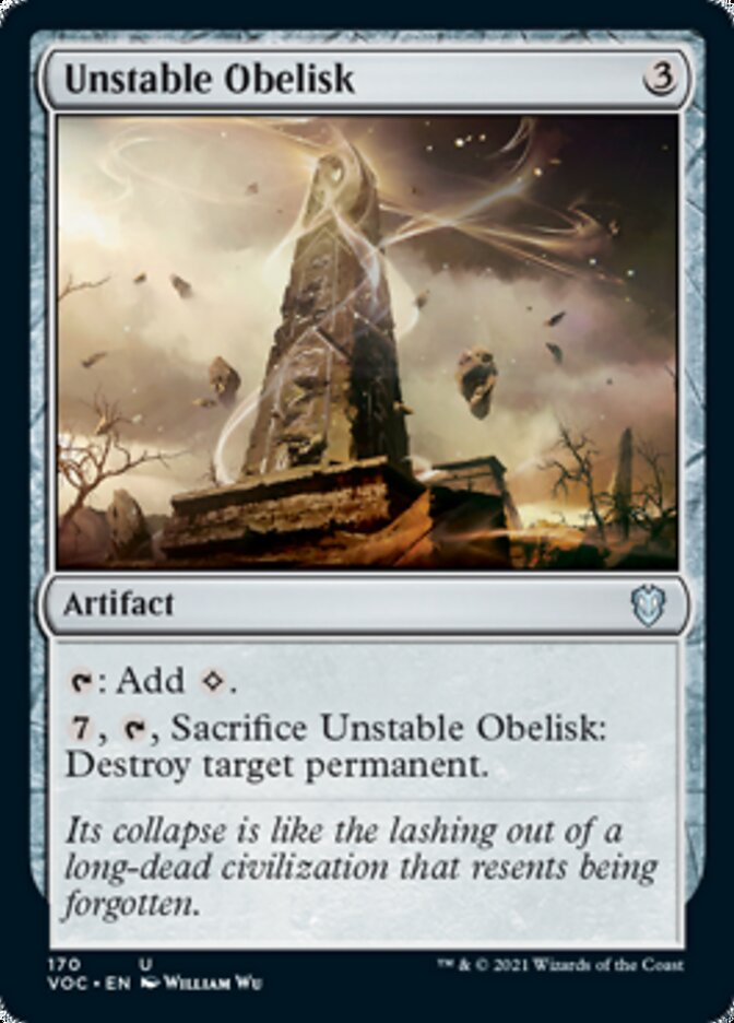 Unstable Obelisk [Innistrad: Crimson Vow Commander] | Galactic Gamez