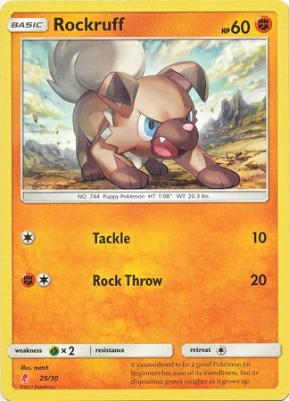 Rockruff (29/30) [Sun & Moon: Trainer Kit - Lycanroc] | Galactic Gamez