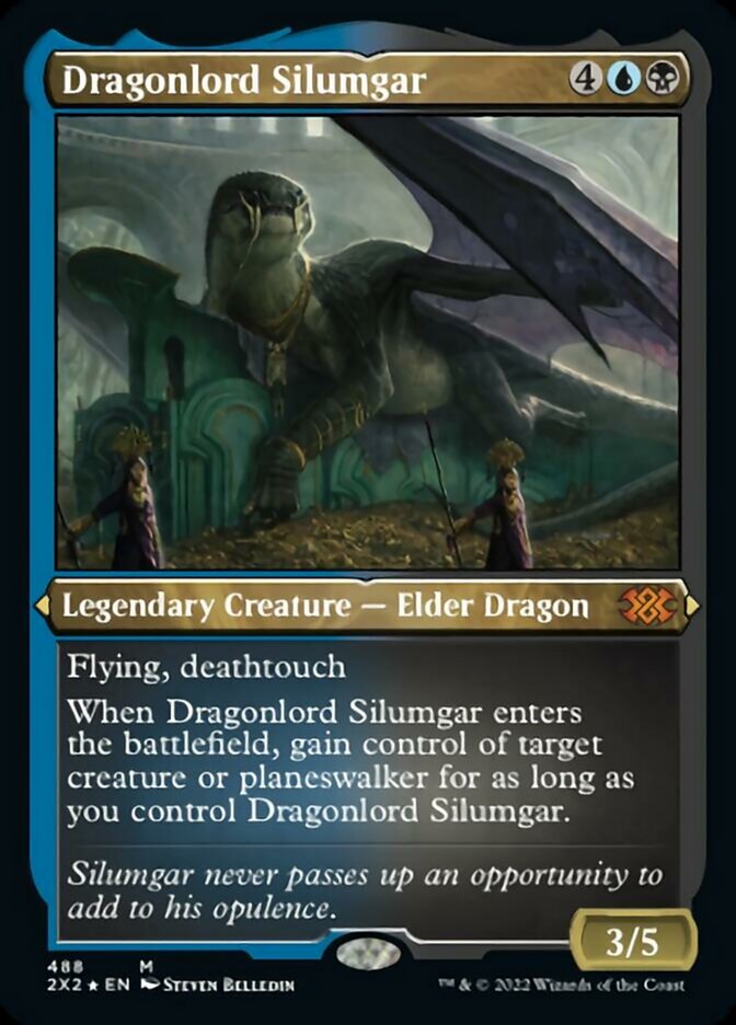 Dragonlord Silumgar (Foil Etched) [Double Masters 2022] | Galactic Gamez