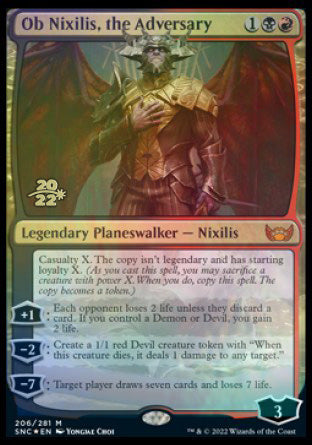 Ob Nixilis, the Adversary [Streets of New Capenna Prerelease Promos] | Galactic Gamez