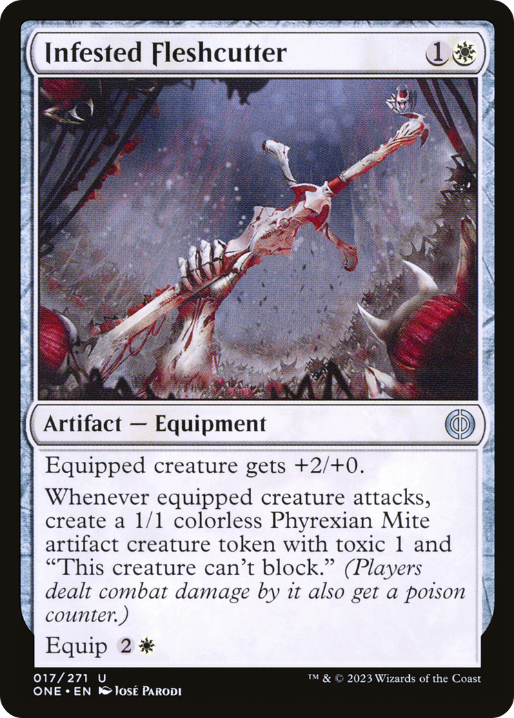 Infested Fleshcutter [Phyrexia: All Will Be One] | Galactic Gamez