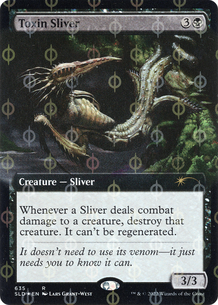 Toxin Sliver (Extended Art) (Step-and-Compleat Foil) [Secret Lair Drop Promos] | Galactic Gamez