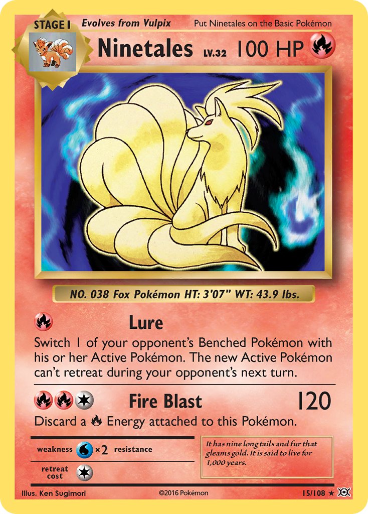 Ninetales (15/108) (Theme Deck Exclusive) [XY: Evolutions] | Galactic Gamez