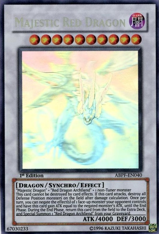 Majestic Red Dragon [ABPF-EN040] Ghost Rare | Galactic Gamez