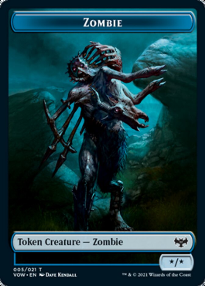 Zombie Token (005) [Innistrad: Crimson Vow Tokens] | Galactic Gamez