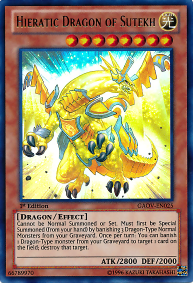 Hieratic Dragon of Sutekh [GAOV-EN025] Ultra Rare | Galactic Gamez