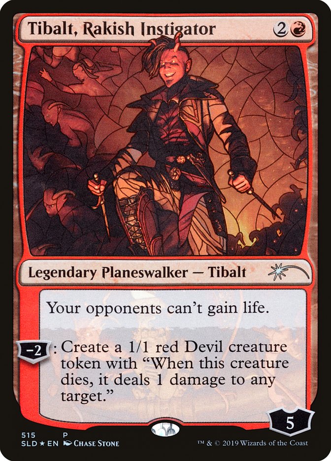 Tibalt, Rakish Instigator (Stained Glass) [Secret Lair Drop Promos] | Galactic Gamez