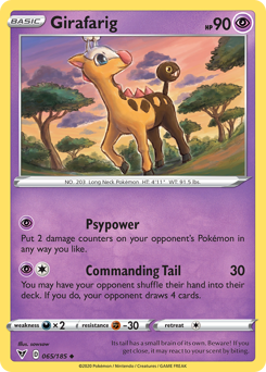 Girafarig (065/185) [Sword & Shield: Vivid Voltage] | Galactic Gamez