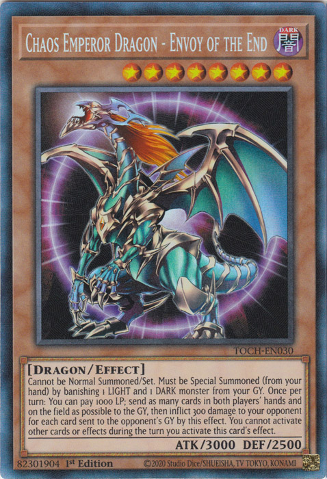 Chaos Emperor Dragon - Envoy of the End (CR) [TOCH-EN030] Collector's Rare | Galactic Gamez