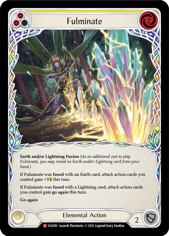 Fulminate [ELE091] (Tales of Aria)  1st Edition Rainbow Foil | Galactic Gamez