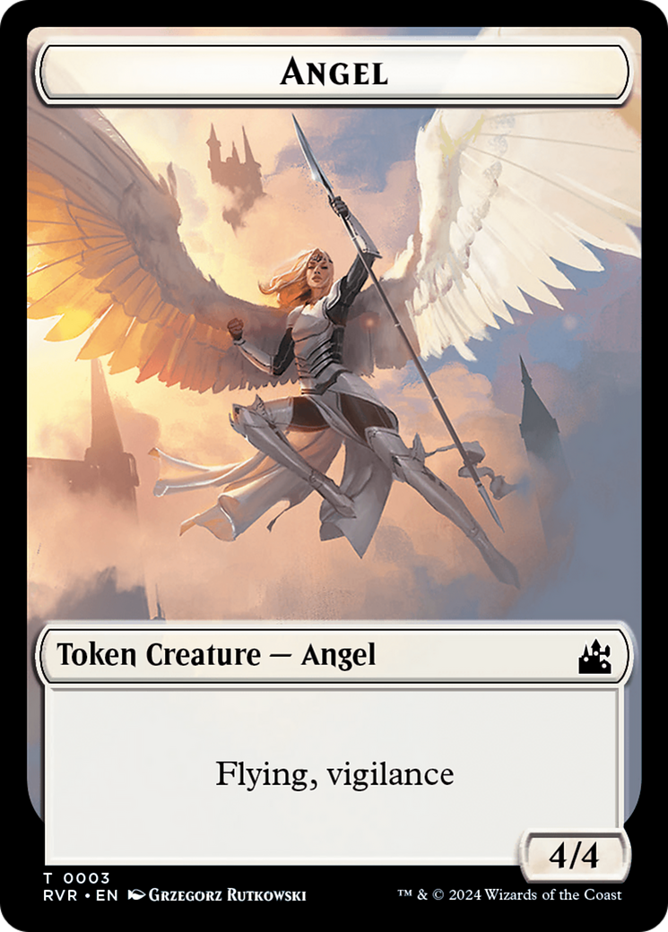 Angel Token (0003) [Ravnica Remastered Tokens] | Galactic Gamez