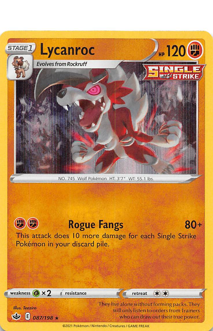 Lycanroc (087/198) [Sword & Shield: Chilling Reign] | Galactic Gamez