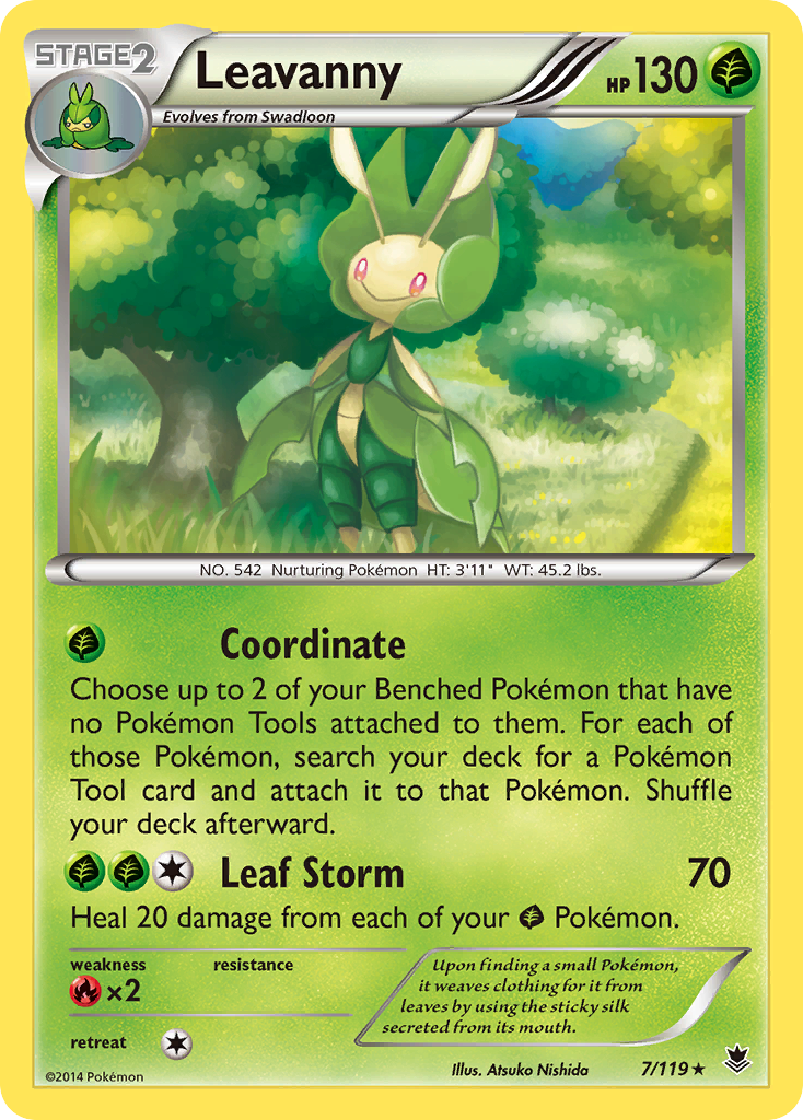 Leavanny (7/119) [XY: Phantom Forces] | Galactic Gamez