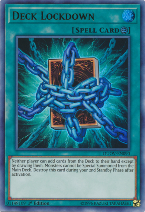 Deck Lockdown [DUOV-EN090] Ultra Rare | Galactic Gamez