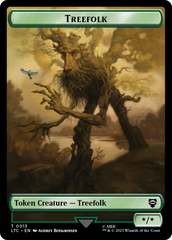 Beast // Treefolk Double Sided Token [The Lord of the Rings: Tales of Middle-Earth Commander Tokens] | Galactic Gamez