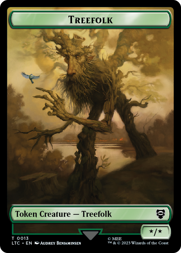 Treefolk // Food Token [The Lord of the Rings: Tales of Middle-Earth Commander Tokens] | Galactic Gamez