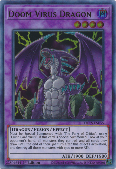 Doom Virus Dragon [DLCS-EN055] Ultra Rare | Galactic Gamez