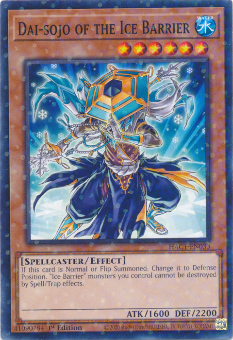 Dai-sojo of the Ice Barrier (Duel Terminal) [HAC1-EN033] Common | Galactic Gamez