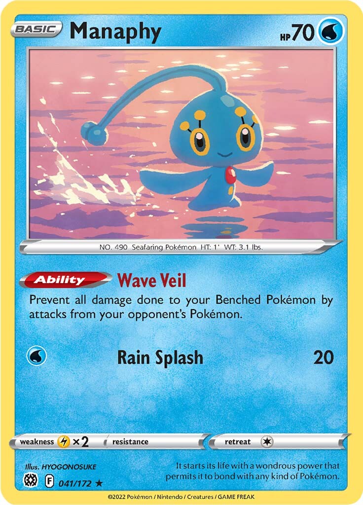 Manaphy (041/172) [Sword & Shield: Brilliant Stars] | Galactic Gamez