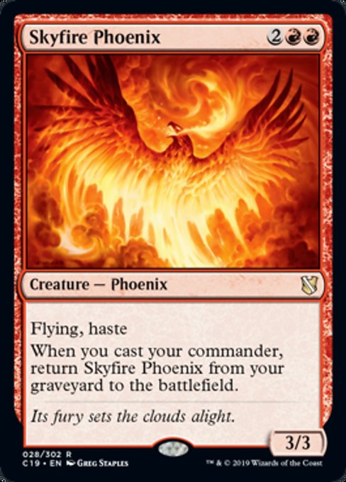 Skyfire Phoenix [Commander 2019] | Galactic Gamez