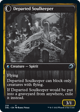 Devoted Grafkeeper // Departed Soulkeeper [Innistrad: Double Feature] | Galactic Gamez