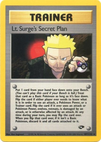 Lt. Surge's Secret Plan (107/132) [Gym Challenge Unlimited] | Galactic Gamez