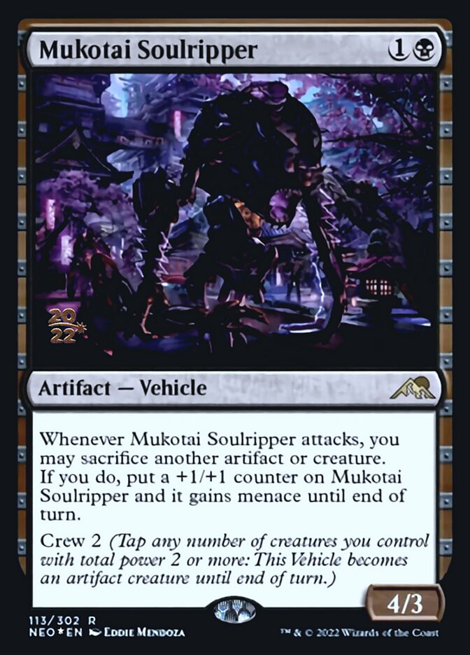 Mukotai Soulripper [Kamigawa: Neon Dynasty Prerelease Promos] | Galactic Gamez