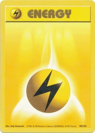 Lightning Energy (100/102) [Base Set Unlimited] | Galactic Gamez