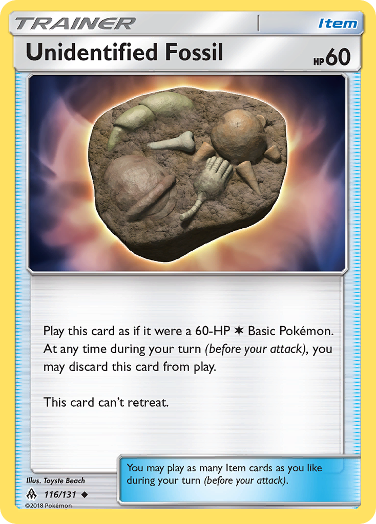 Unidentified Fossil (116/131) [Sun & Moon: Forbidden Light] | Galactic Gamez