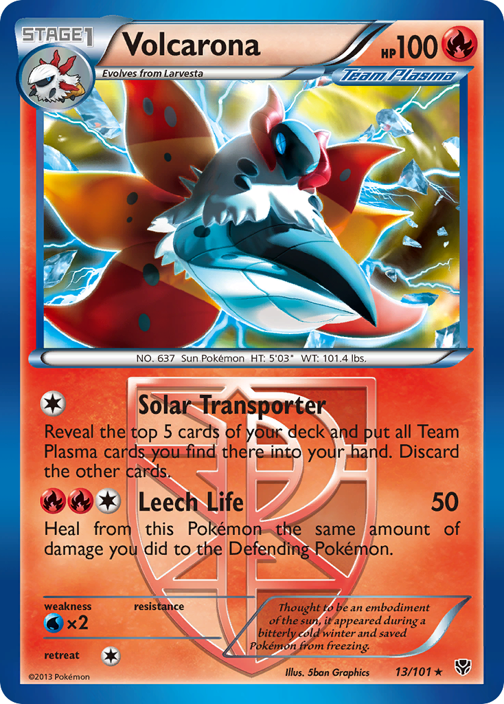 Volcarona (13/101) [Black & White: Plasma Blast] | Galactic Gamez