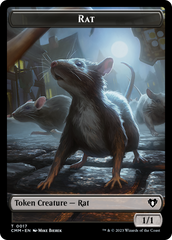 Eldrazi Spawn // Rat Double-Sided Token [Commander Masters Tokens] | Galactic Gamez