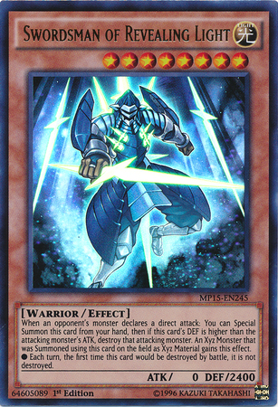 Swordsman of Revealing Light [MP15-EN245] Ultra Rare | Galactic Gamez