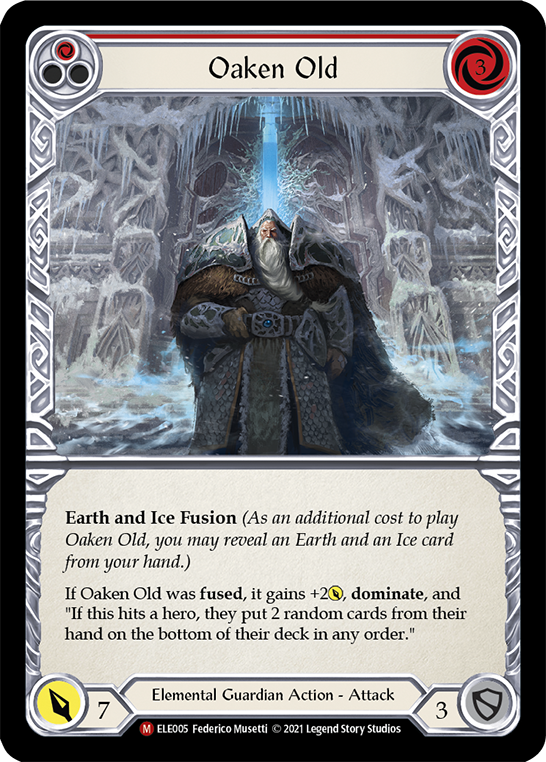 Oaken Old [ELE005] (Tales of Aria)  1st Edition Rainbow Foil | Galactic Gamez