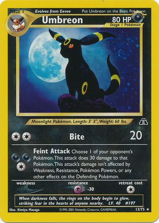 Umbreon (13/75) [Neo Discovery Unlimited] | Galactic Gamez