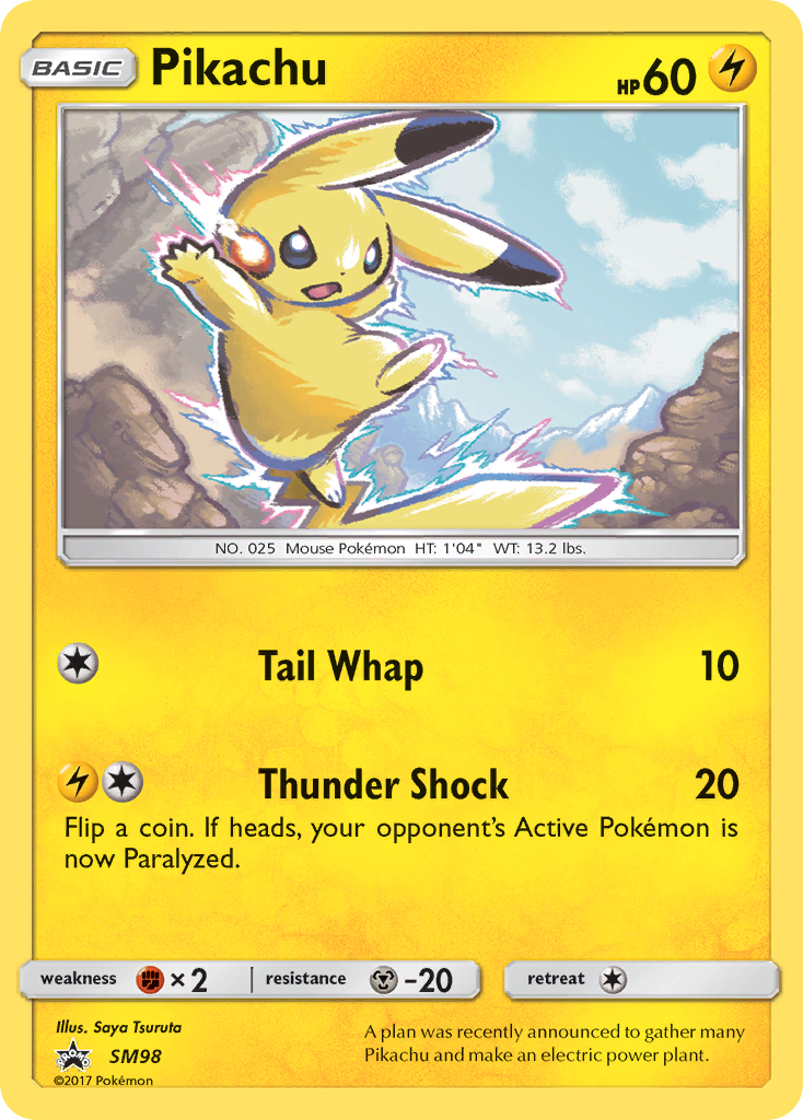 Pikachu (SM98) [Sun & Moon: Black Star Promos] | Galactic Gamez